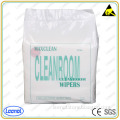 White 100%polyester with high absorption cleanroom cleaning wiper